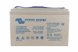 12V 125Ah AGM Super Cycle Battery (front)