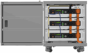 Pytes V-Box-IC Indoor Cabinet voor 3x V5 ofV5 Alpha rack mount batterijen. Stapelbaar to max 2 stuks.