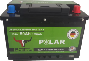 Polar 50Ah incl. Smart BMS met 100A continu stroom & BT-app