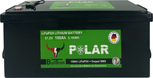 Polar 100Ah incl. Smart BMS met 200A continu stroom & Bluetooth-app, CAN