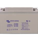 12V 130Ah AGM Deep Cycle Battery (front)