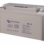 12V 130Ah Gel Deep Cycle Battery (left)