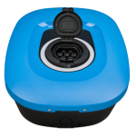 EV Charging station NS – Blue (front-angle-open)