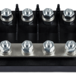 Fuse holder 6-way for MEGA-fuse (front-angle)